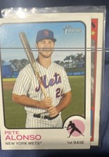 2022 Topps Heritage - Team and Name Color Swap Variation Pete Alonso #54