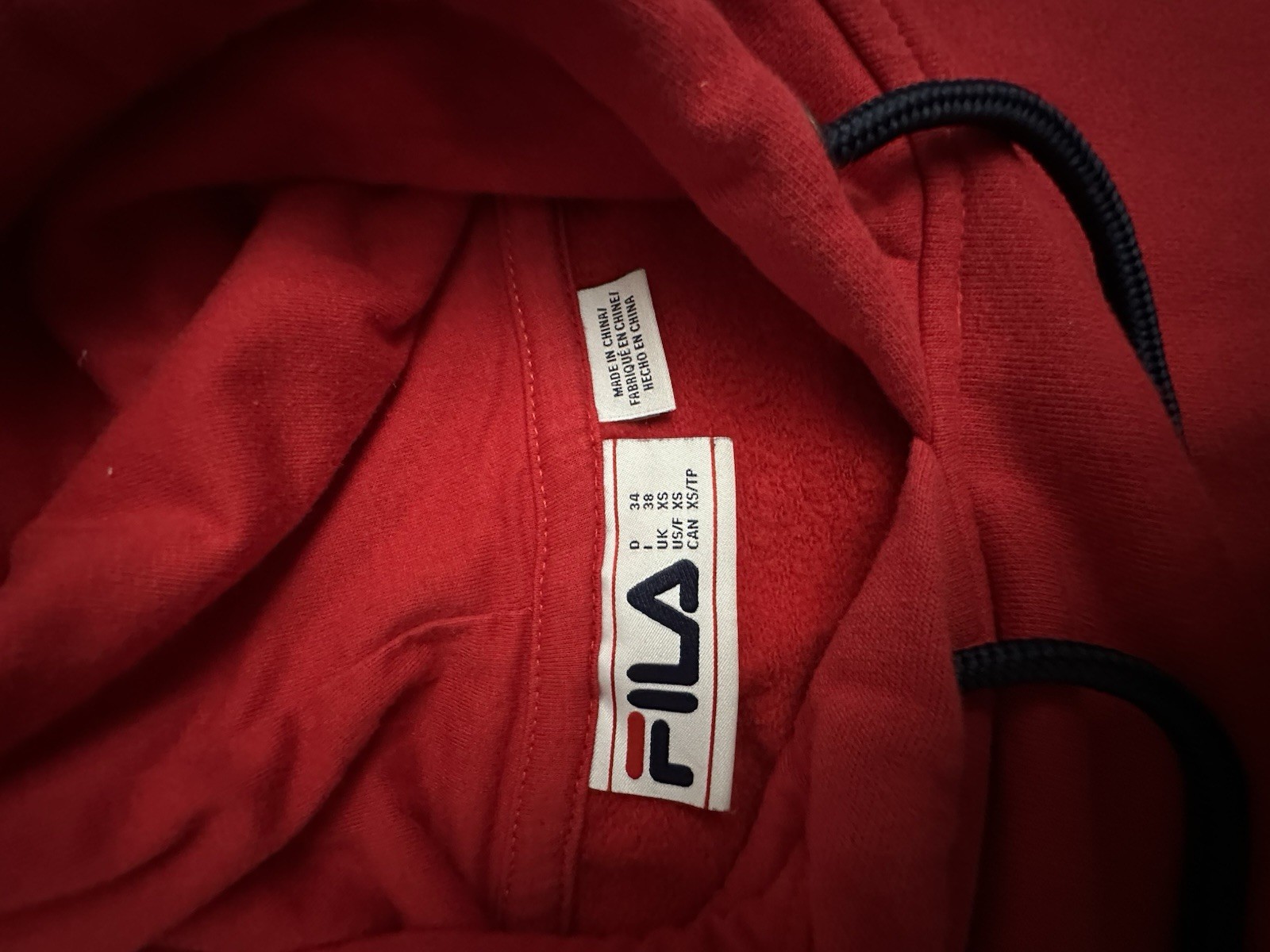 Felpa con cappuccio FILA cropped XS