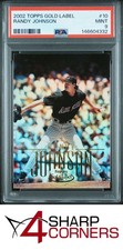 2002 TOPPS GOLD LABEL #10 RANDY JOHNSON HOF POP 3 PSA 9
