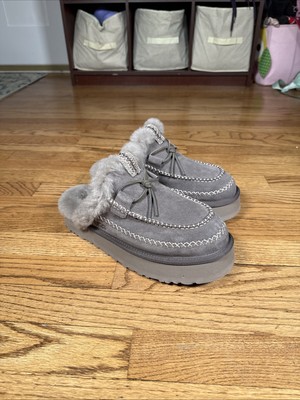 NEW Women s Sz 11 Thunder Cloud Ugg Disquette Alpine Sheepskin Slippers 1158260