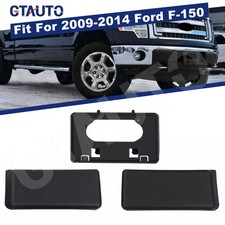 Fit For Ford F-150 2009-2014 Front Bumper License Plate Bracket Guards Pads Cap Fit For Ford F-150 2009-2014 Front Bumper License Plate Bracket Guards Pads Cap