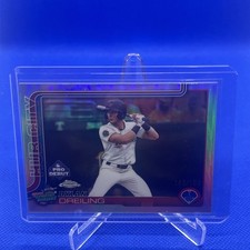 2025 Topps Pro Debut Chrome Refractor /199 Dylan Dreiling Texas Rangers Prospect