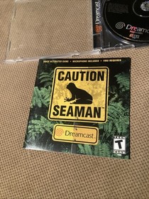 Seaman Video Game & Seaman Microphone Bundle Sega Dreamcast, 2000 TESTED