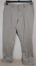 Bills khakis made in USA Men's Sz 35 Model 3 Plain Front Trim Fit Tan Pants NWT