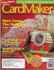 PaperWorks Magazine presents CardMaker November 2005 paper crafting Magazine