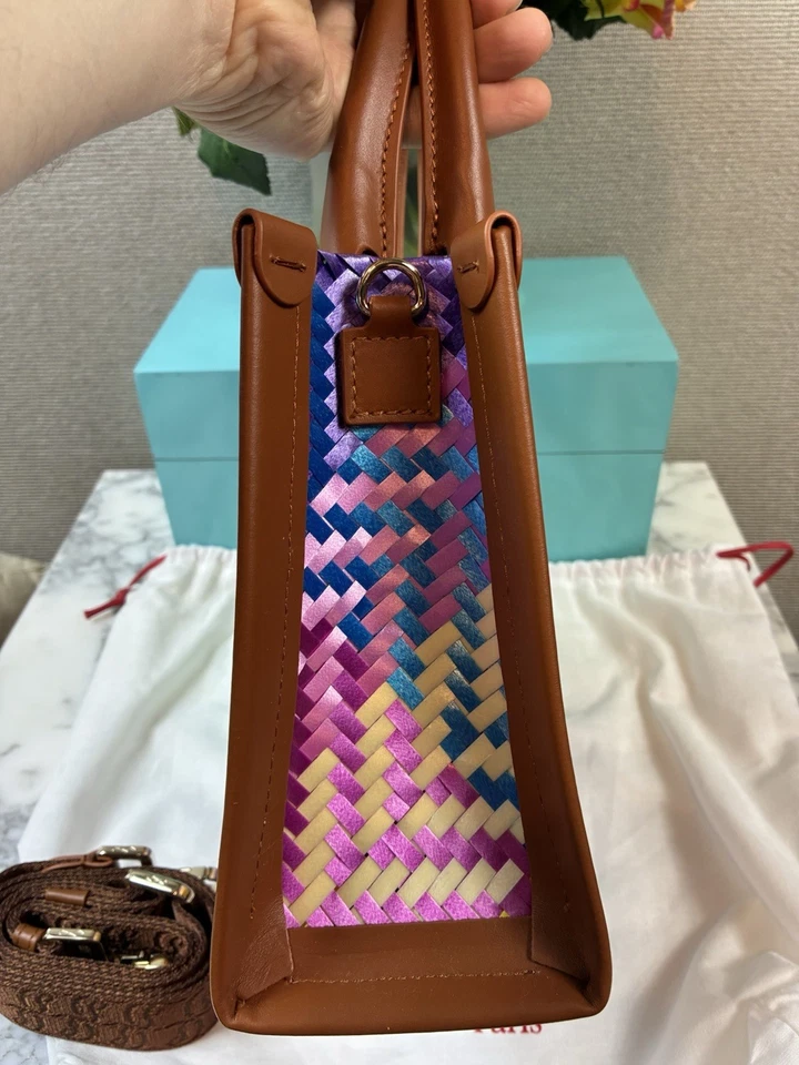 NWT Christian Louboutin Multicolor By My Side Woven Mini Tote - Retail $1490 - Image 4 of 4