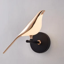 Bird Wall Sconce, Fun Wall Light with Acrylic Shade, LED Birds Wall Lamp, Art...