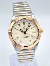 Breitling Chronomat 32mm U77310 Cream Dial Two-tone Rose Gold Quartz Papers