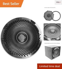Elegant 12-Inch Subwoofer Grille - Black Steel Mesh for Unmatched Speaker Safety