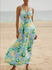 Tiare Hawaii June Sleeveless Maxi Dress Size M/L NWT