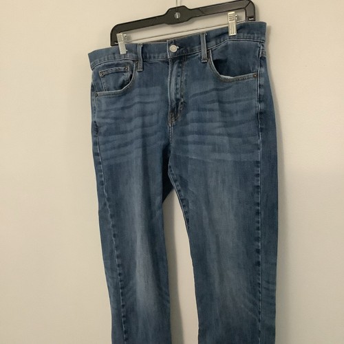 Lucky Brand 221 Original Straight Blue Denim Jeans Herren Größe 34x30 Schrittlänge 29