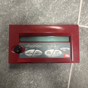 FCI 7100 Annunciator LCD-7100 Fire Alarm Panel Annunciator TESTED WORKING