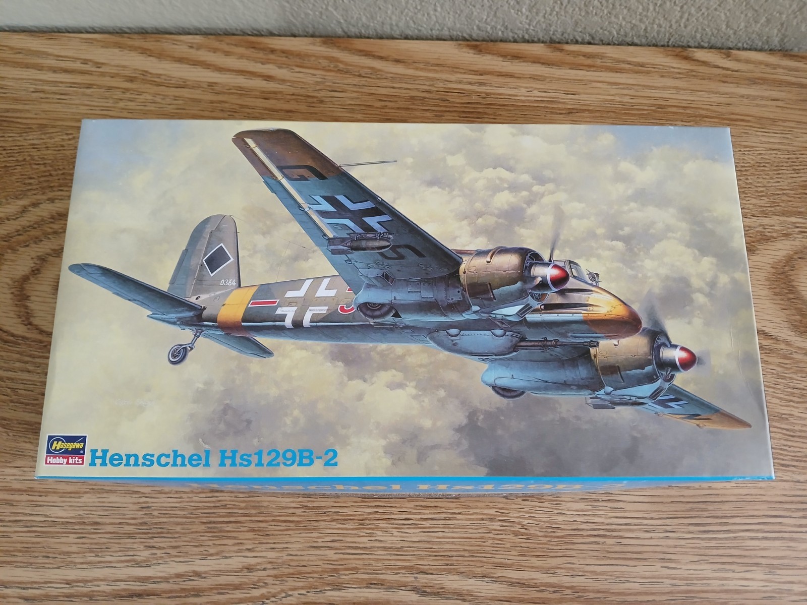 Hasegawa - WWII German Henschel Hs129B-2, 1/48 Scale Airplan