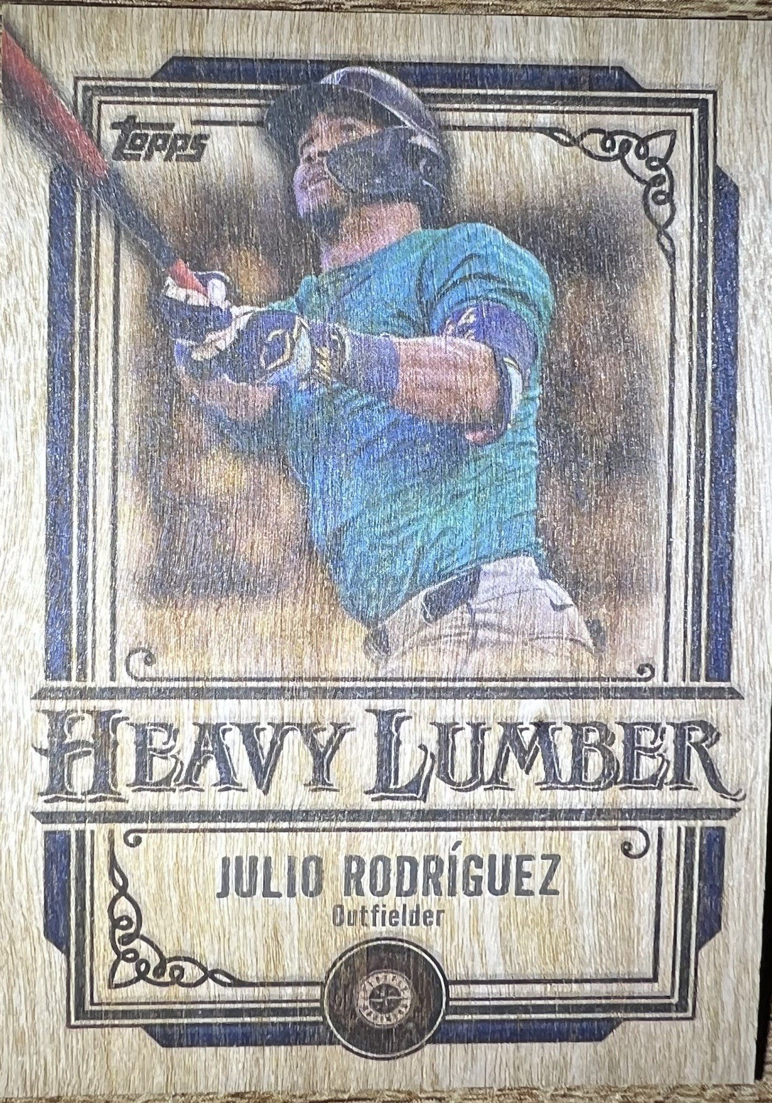 2025 Topps Series 1 #HL-2 JULIO RODRIGUEZ Heavy Lumber Case Hit SSP Mariners