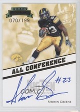 2009 Press Pass Legends All Conference Auto 70/199 Shonn Greene #AC-SG Auto 0p5