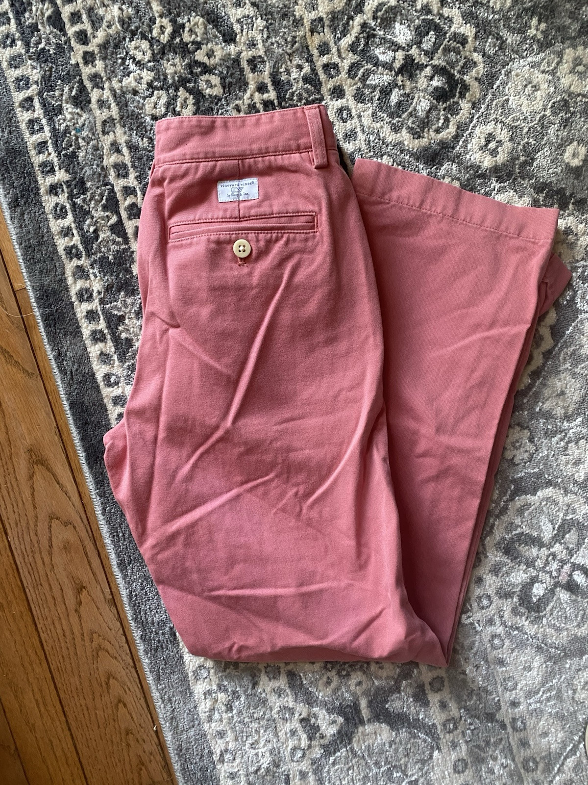 Vineyard Vines Pants Mens 28x30 Nice Twill Straight Chino Rhubarb Salmon