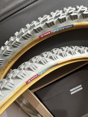 Tioga Psycho grau 26''x1,95 alt aber in schönem Zustand Retro Reifen (x2) 90er MTB