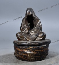Zen Buddhist Incense Burner Faceless Buddha Sculpture Home Altar Ware 6.69''