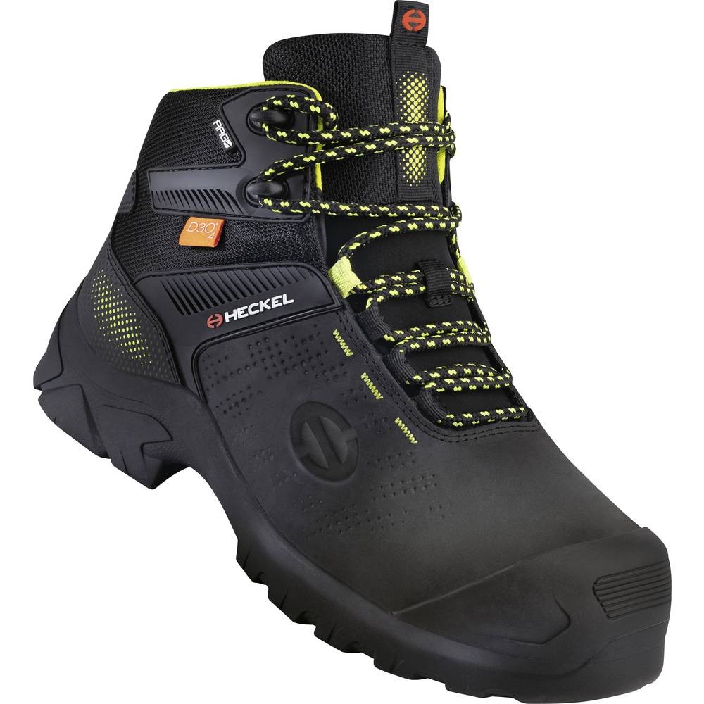 Chaussures montantes de sécurité Heckel contre les chocs métatarsiens et la glisse en zone humide