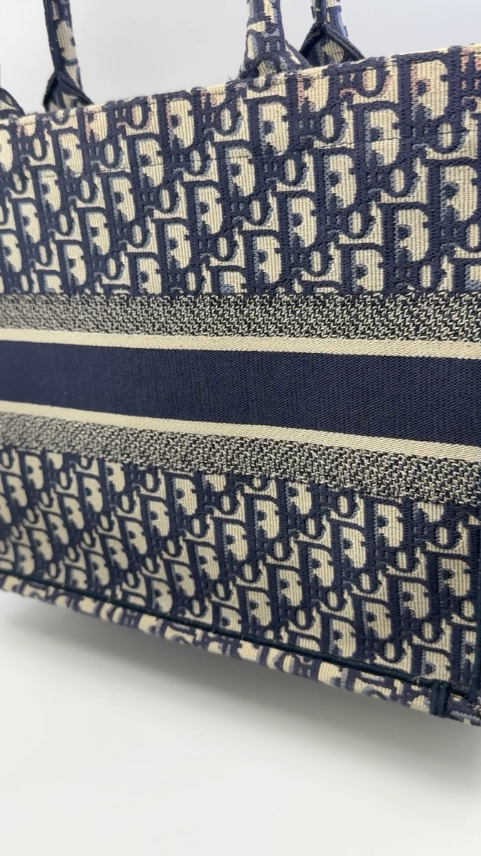 Christian Dior Oblique Book Tote 42 -Navy Blue color Bag | eBay