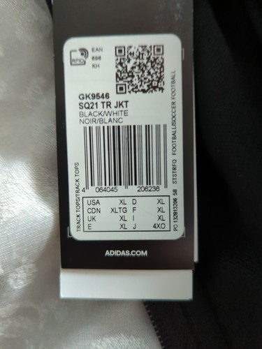 Neu mit Etikett Adidas Aeroready schwarz mit weißen Details Trainingsanzug Oberteil GK9646 Größe XL neu - Bild 12 von 13