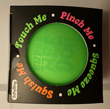 Schylling Nee Doh Super Nee Doh Groovy Glob Squeeze Fidget Toy, Green