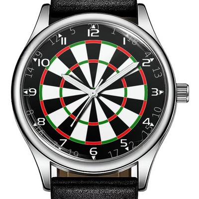 Dart Game Armbanduhr schwarz neu trendig 38 mm Zifferblatt