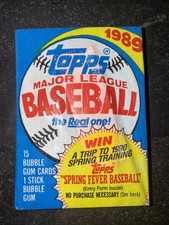 1989 Topps Baseball MLB Sealed Pack 15 Cards