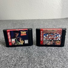 Disney's Toy Story (Sega Genesis, 1995) Game Bundle Deal W/Street Fighter 2