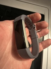 Fitbit Alta HR Fitness Wristband Activity Tracker Gray Coral Sm Band Pre-owned
