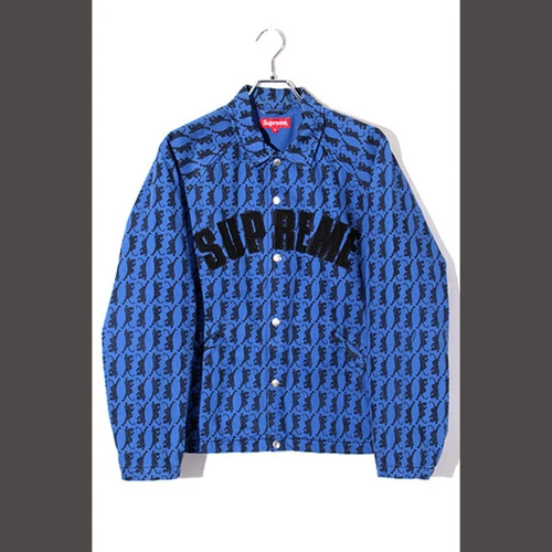 Supreme 2018AW TAILLE : M veste en sergé avant panthère bleu occasion db1933eb291ddcd