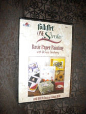 NEW FolkArt One Stroke Basic Paper Painting Donna Dewberry Instruction DVD