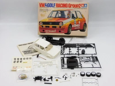Tamiya Volkswagen Golf Racing Group2 Vintage Plastique Started Kit 1:24 # - Photo 1/4