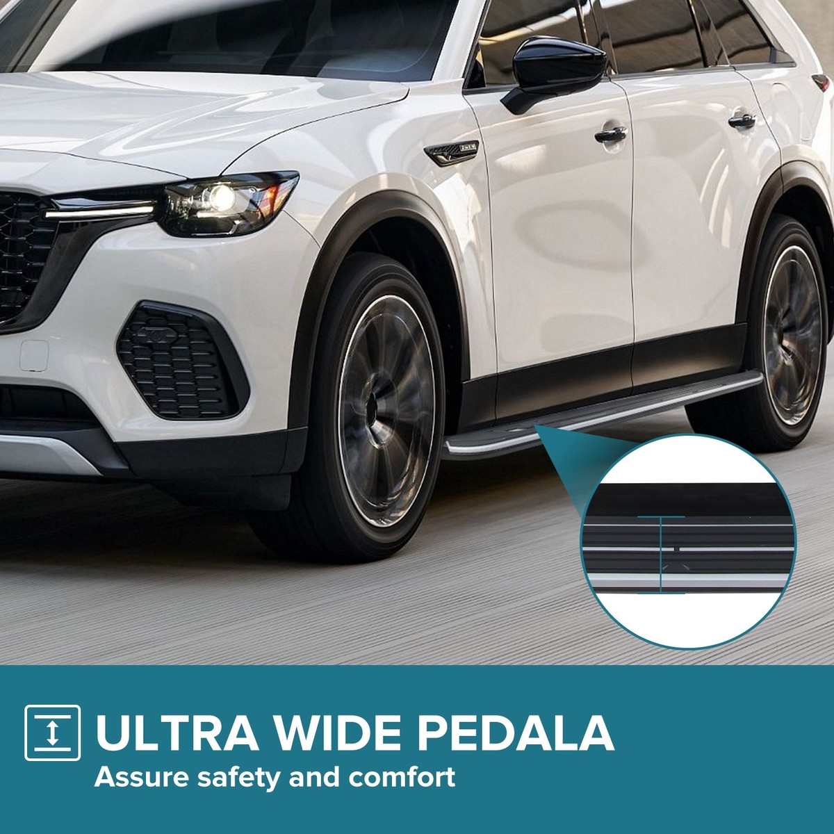 富士5　ステップマニュアル、コリオ Running Boards Side Steps for Mazda CX50 CX-50 2023-25 Nerf Bars