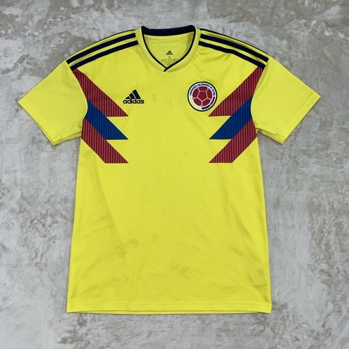 Adidas 2018 Colombia National Team Jersey FIFA World Cup Yellow Mens Size S
