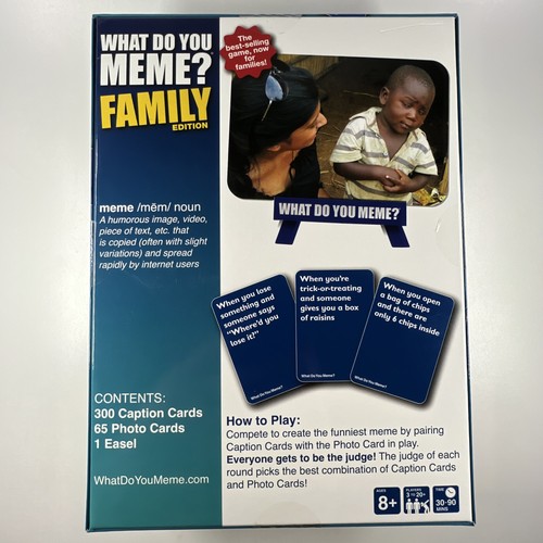 WHAT DO YOU MEME? Family Edition: Brand New Factory Sealed - For ages 8 and up! - Picture 2 of 20