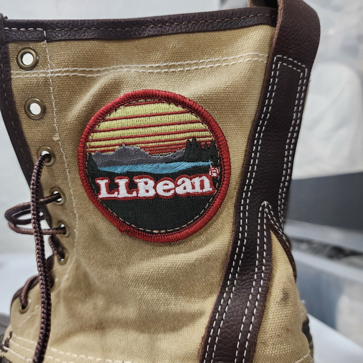 L.L. Bean Original Bean Boot Patch Waxed-Canvas Duck Hunting 