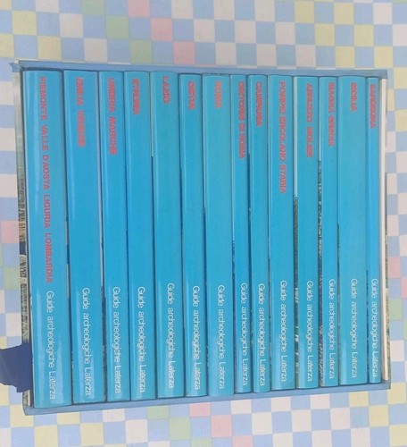 Archäologische Führer Laterza Halskette komplette Box 14 Bände 1984 Vintage