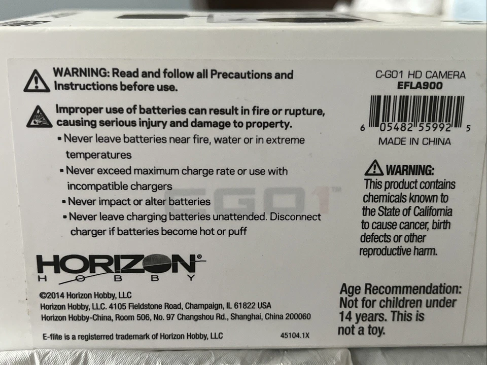 E-Flite EFLA900 Yuneec CGO1 Camera • - Image 3 of 4