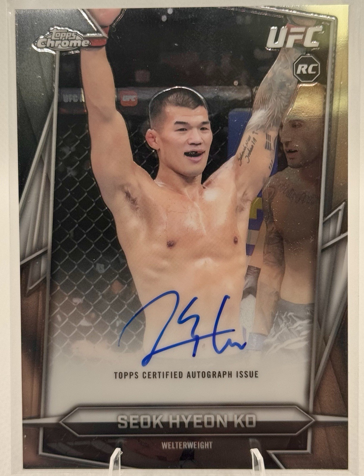 2026 Topps Chrome UFC Seok Hyeon Ko #BAV-SK Auto RC