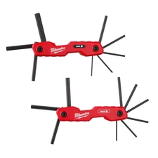 Milwaukee 48-22-2183 17 Key Folding Hex Key SAE/Metric Sets -  2PC