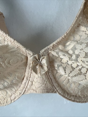 Wacoal Bra Size 30DDD Sand Halo Floral Lace Unlined Convertible Natural Nude B40 - Picture 7 of 16