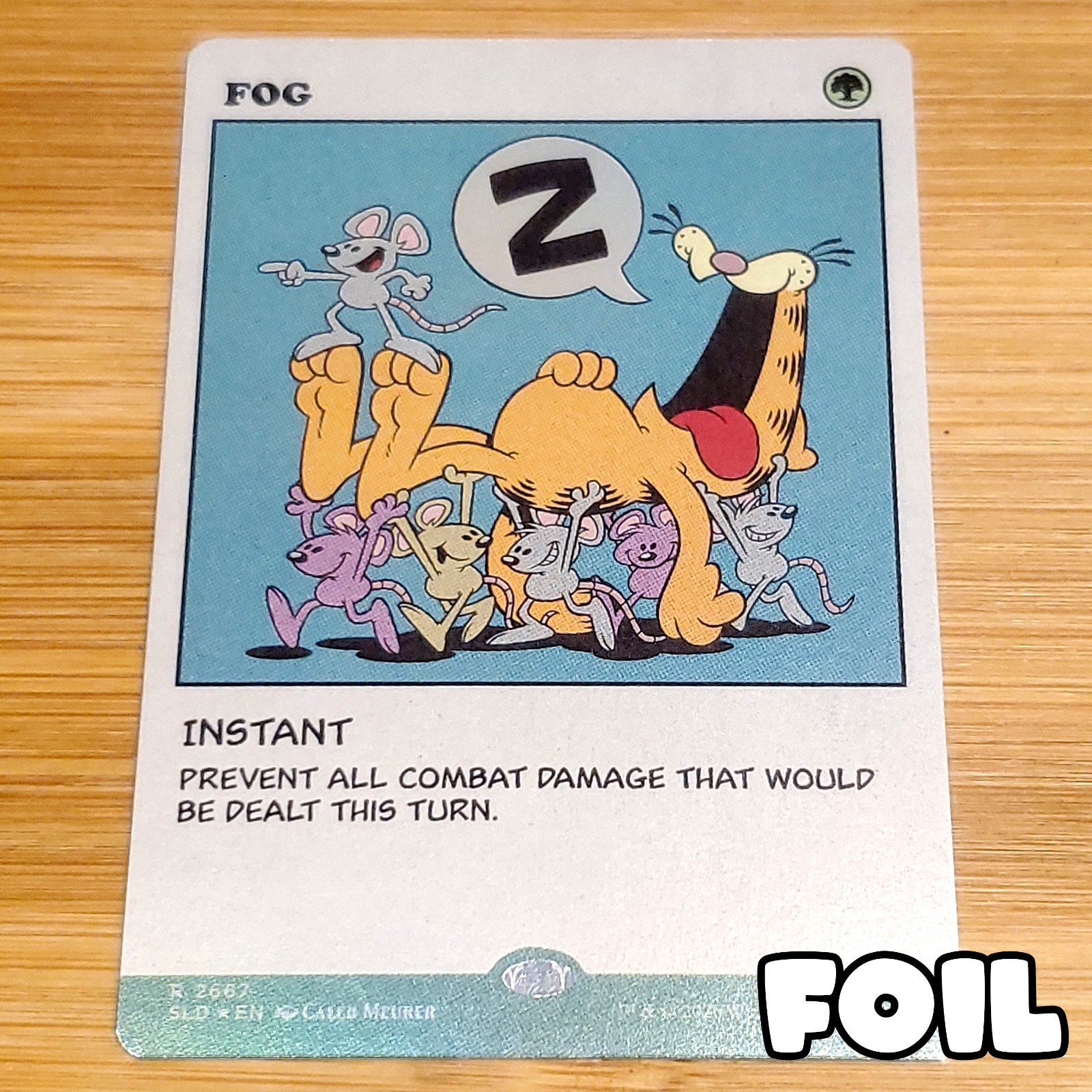 Fog, Foil, Garfield Secret Lair 2667, Magic MTG NM