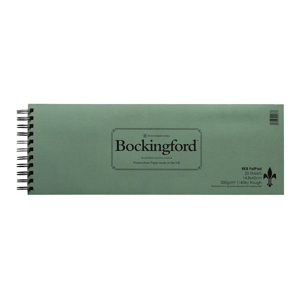 Bockingford : Spiral Fat Pad : Landscape : 15x42cm : 16.5x6in : 25 Sheets : R...