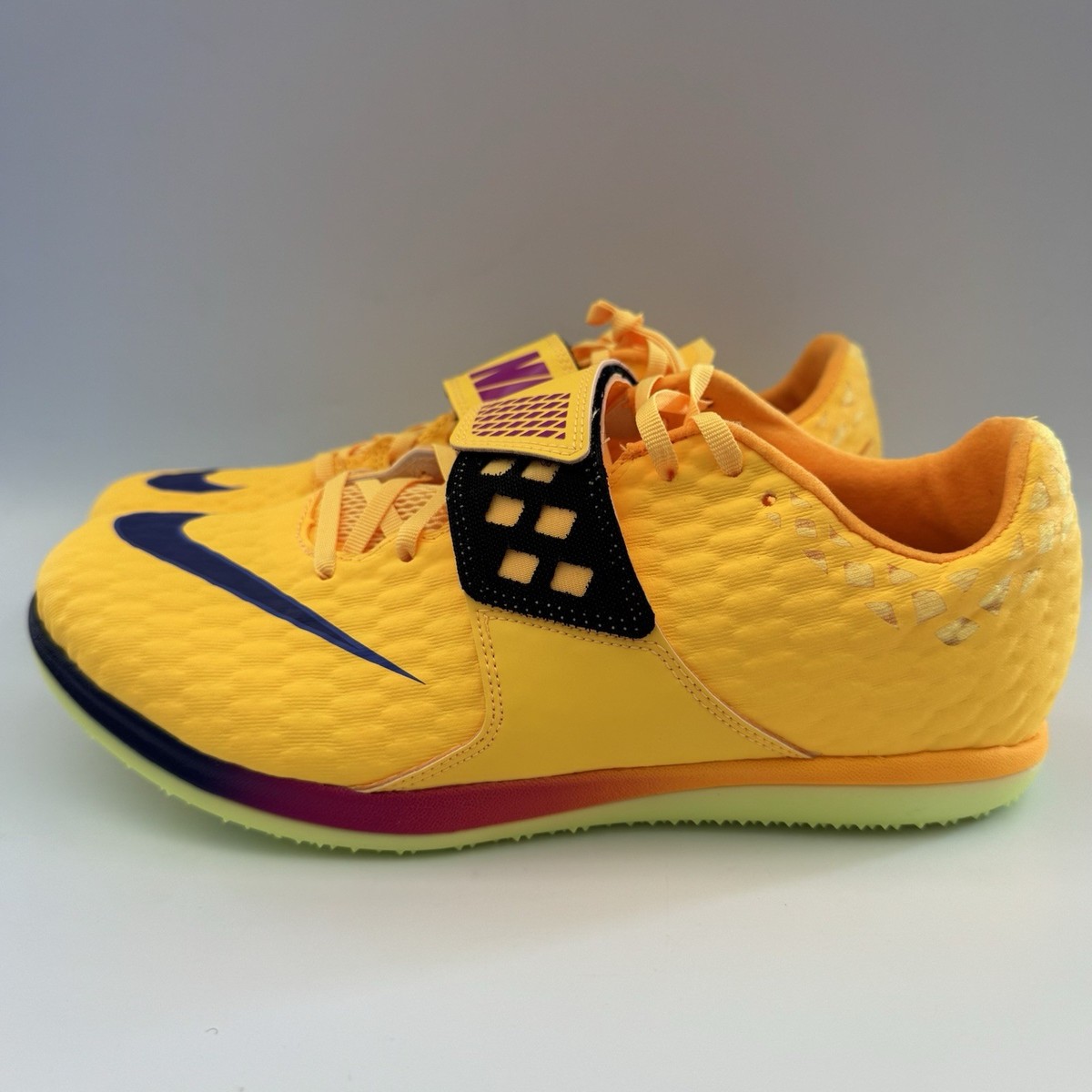 Nike High Jump Elite Men\'s Sz 7.5 Track & Field Spikes Shoes FZ9636-800 Yellow Nike High Jump Elite - Keep On Running main image 2