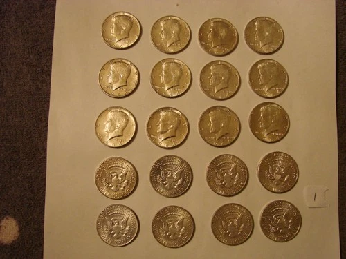 1964 Kennedy UNCIRCULATED Roll of 20 Silver HALF DOLLARS 90% Silver