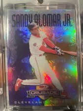 Sandy Alomar Jr 1997-1998 Donruss Crusade Purple /100 All Star ROY Cleveland HOF