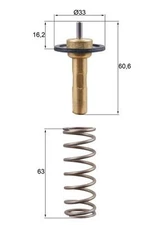 Mahle TX 311 90D Thermostat, Coolant for Volvo