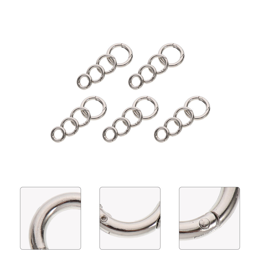 20 Pcs Carabiner Snap Rings Hook Trigger Purse Making Snap Clip