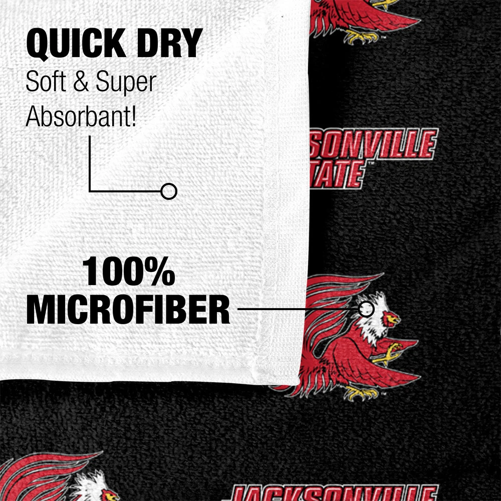 Jacksonville State University Beach Towel/Bath Towel, 30"x60" Logo Pattern